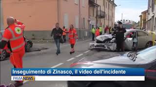 Video del drammatico incidente  Inseguimento dei carabinieri a Zinasco [upl. by Aetnahc]