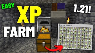 EASIEST XP FARM Minecraft 121 Java And Bedrock [upl. by Nazler]