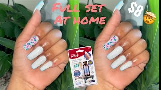 KISS ACRYLIC NAIL KIT TUTORIAL  BEGINNER FRIENDLY NAILS AT HOME  DIY NAILS [upl. by Schlessel182]