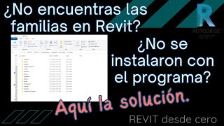 Cómo instalar la carpeta de familias en Revit 2025 [upl. by Assenev]