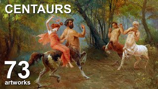 Centaurs Mythological Paintings 73 Artworks Slideshow [upl. by Oicnanev]