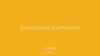 9 Auscultation pulmonaire [upl. by Penhall]