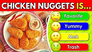 Tier List Rank Fast Food from Favorite ToTrash🍕 Junk Food Quiz [upl. by Stevenson]