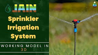 Jain Sprinkler Irrigation System Working Model 3D Animation [upl. by Dulcie]