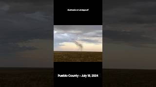 Gustnado Landspout or Dirt Devil Pueblo Colorado July 18 2024 Video by Maxwell Soell [upl. by Carpio]