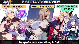 Honkai 56 Beta v3  HoV in War Treasury Shop Update Phyllis v3 and more [upl. by Zigmund85]