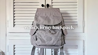 whats in my backpack 🎒 kipling city pack s review [upl. by Bail777]