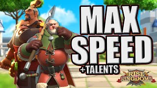 Fastest possible cavalry march speed with pairs and talents in Rise of Kingdoms [upl. by Ggerk712]