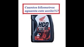 Cuantos kilómetros aguanta el aceite HGO 10W30 DE HONDA 2 3 4 5 6 mil km 🤔 [upl. by Niles]