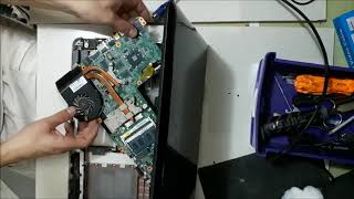 HP Pavilion dv6  Disassembly  How to fix black screen problem [upl. by Dlanigger194]