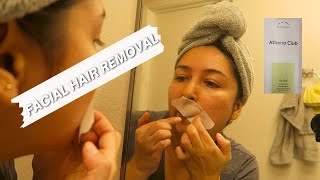 Easy Facial Hair Removal At Home  Athena Club Face Wax Strips  Honest Review [upl. by Paucker]