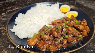 Lu Rou Fan  Taiwanese Braised Pork Belly [upl. by Aloeda911]