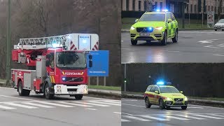 MUG UZ Leuven  MUG Mechelen  Ladderwagen Brandweer VIlvoorde [upl. by Flanders]