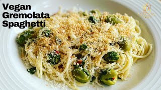 Vegan Gremolata Pasta  How To Make [upl. by Einafats]