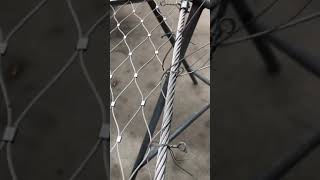 A way to install stainless steel cable mesh [upl. by Attenyt]