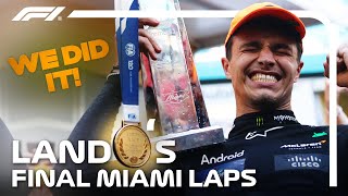 quotAre You Crying Yetquot Experience Lando Norris Final Lap IN FULL  2024 Miami Grand Prix [upl. by Odracer]