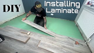 How To Install Laminate Flooring  Easy Step By Step Beginners Guide [upl. by Yllac]