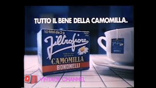 Pubblicità 80  Camomilla filtrofiore Bonomelli  E fai la pace con il mondo  1985 [upl. by Hilar570]