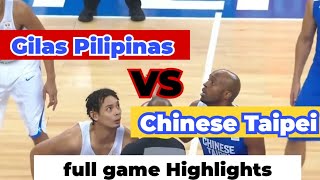 GILAS PILIPINAS VS CHINESE TAIPEI FULL GAME HIGHLIGHTSTHROWBACK FIBA WORLD CUP 2019 ASIAN QUALIFIER [upl. by Remark991]