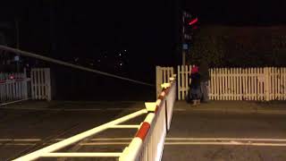 Frinton On Sea Station Level Crossing Essex Saturday 13012018 [upl. by Wilden35]