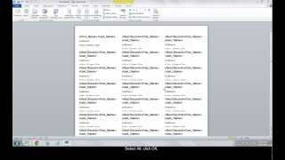 How to Make Address Address Labels with Mail Merge using Excel and Word [upl. by Hofstetter99]