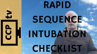 Rapid Sequence Intubation Checklist [upl. by Hellah43]