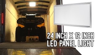 LED Panel Light Vehicle and Trailer 12 Volt LED Task Light 2ft x 1ft [upl. by Noffets]