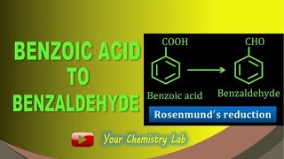 Benzoic acid to Benzaldehyde conversion  Organic chemistry [upl. by Terri395]