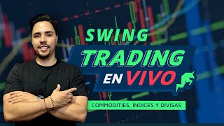 🔴 Trading En Vivo Forex Commodities Acciones Swing Trading [upl. by Eizzo]