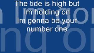 The tide is high w lyrics [upl. by Nwaf]