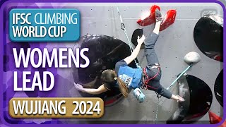 Lead Finals  Wujiang  Womens  2024  IFSC World Cup [upl. by Aisatna]