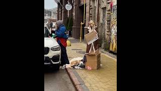 Business ladys gift changes a homeless mans life shorts [upl. by Ahsele51]