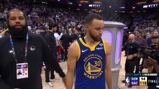 STEPH IN SHOCK AFTER ELIMINATED amp KLAY MISSED EVERY SHOT THEY GET BY THE KINGS [upl. by Neeroc251]