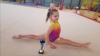 competition gymnastique poussine performance capucine 7 ans 2018 [upl. by Xerxes842]