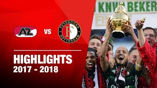 GOUDEN BEKERWINST  Highlights AZ  Feyenoord  Bekerfinale 20172018 [upl. by Glassco]