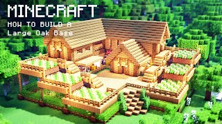 Minecraft How To Build a Large Oak Wood Survival Starter House [upl. by Coridon]