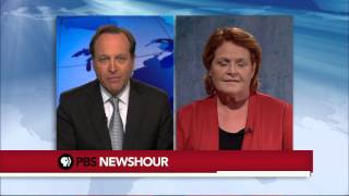 SenElect Heidi Heitkamp on Gun Control Keystone Pipeline [upl. by Adams950]