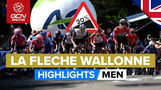 The Toughest Final Kilometre In Pro Cycling  La Flèche Wallonne 2023 Highlights  Men [upl. by Avlis604]