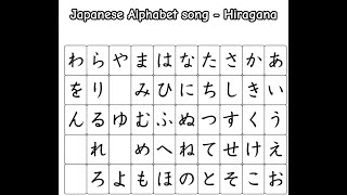 Japanese Alphabet Song Hiragana heiakim Slowed READ PINNED COMMENT [upl. by Kane]