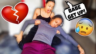 Pass Out Prank On Girlfriend Cute Reaction [upl. by Ruffina]