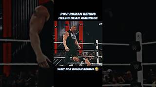 Roman Reigns hilariously saves Dean Ambrose 😂❤️  Best friendship mode😌❤️ romanreigns edit wwe [upl. by Farrish278]