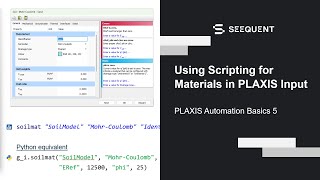 PLAXIS Automation Basics  Using Scripting for Materials in PLAXIS Input 58 [upl. by Purvis]