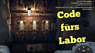 Fallout 76  Aus Heiterem Himmel Quest Code für Laborraum [upl. by Oilisab939]