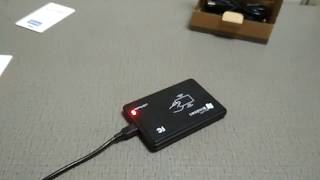 How to use GEELR001 125 khz EM4100 RFID reader [upl. by Llewsor386]