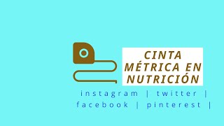 ↕️📏 CINTA MÉTRICA EN NUTRICIÓN 📏 [upl. by Neenwahs]