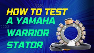 12 How to test a Yamaha Warrior stator [upl. by Malva]