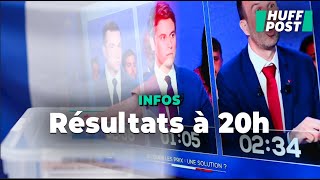 Élections législatives 2024  les résultats à 20 heures [upl. by Aikimat788]