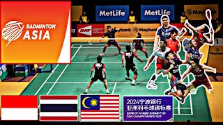 BANK OF NINGBO Badminton Asia Championships 2024  Day3 Round of Quaterfinal  All Court live Score [upl. by Rimisac]