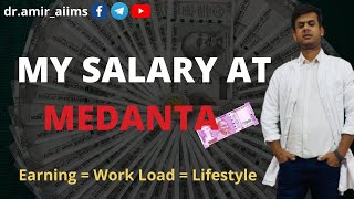 MY SALARY AT MEDANTA AS A NEUROSURGEON  MY WIFE  Dr AMIR AIIMS [upl. by Eniffit]