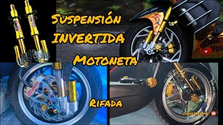 COMO ADAPTAR BARRAS INVERTIDAS A UNA MOTONETA  ITALIKA MODENA  WS VENTO YAMAHA ETC [upl. by Tewfik807]